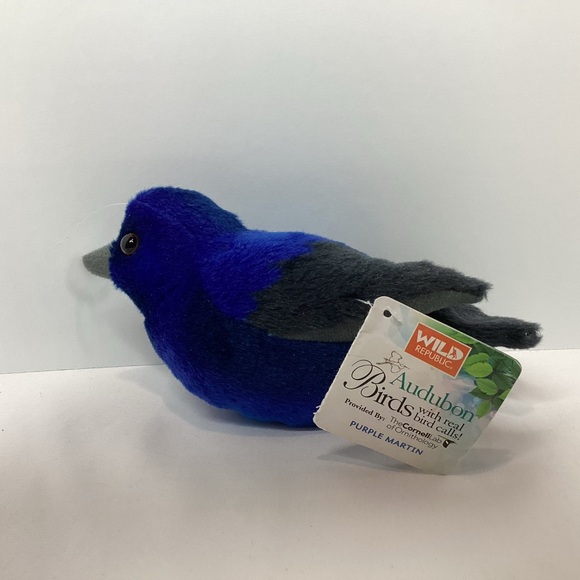 Wild Republic Other - Wild Republic Audubon Bird Purple Martin Plush Stuffed Animal NO SOUNDS Blue